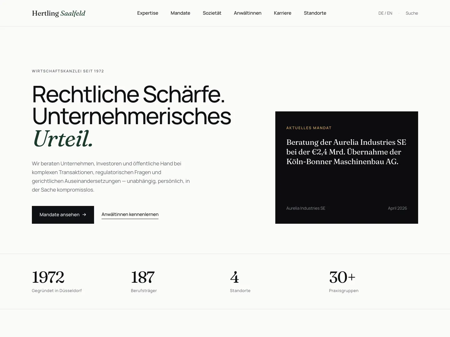 Startseite: Wirtschaftskanzlei