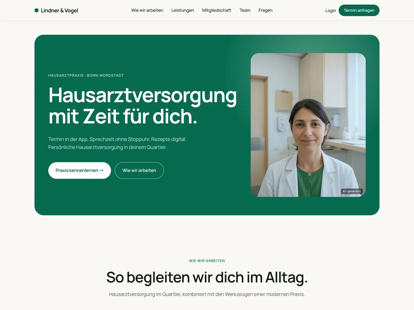 Startseite: Hausarztpraxis