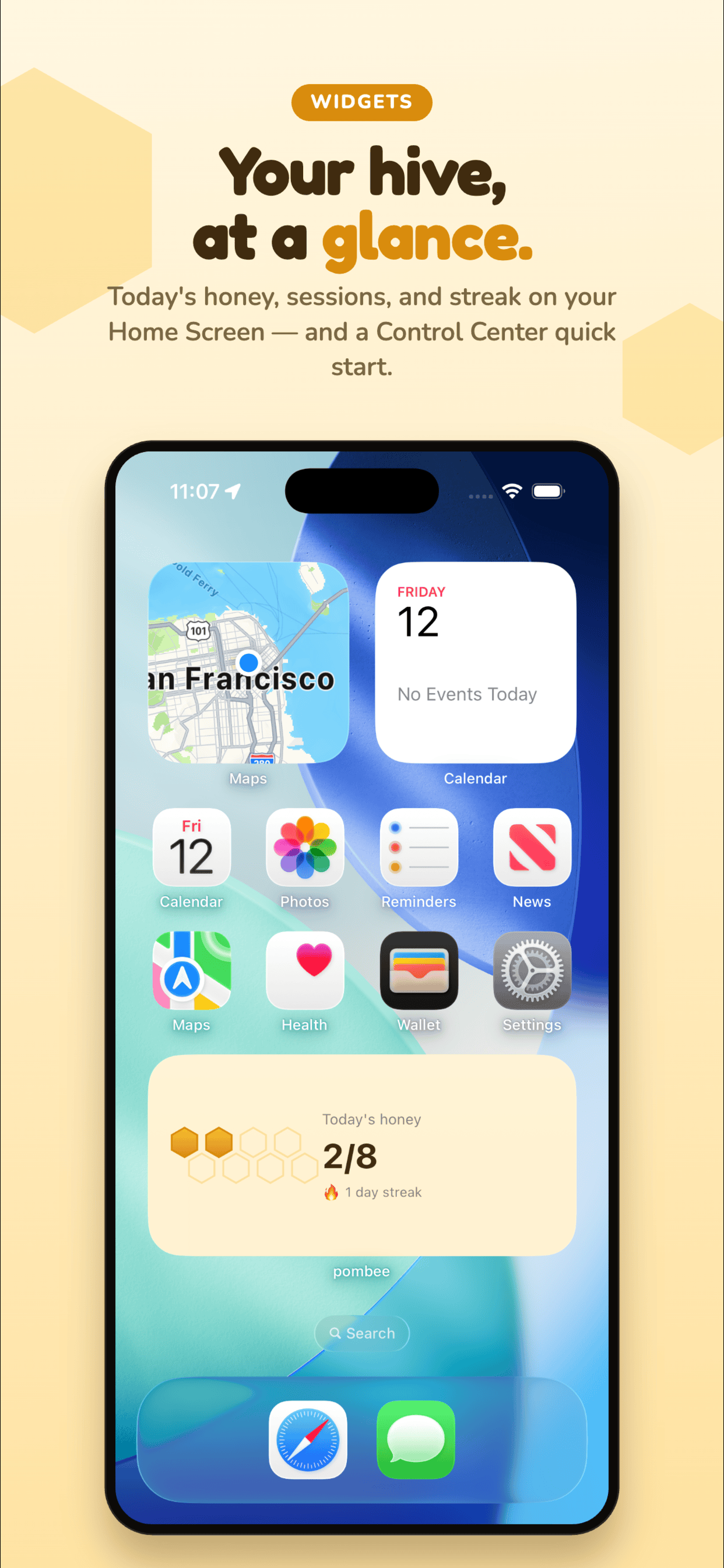 Pombee — Home Screen Widget